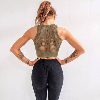 Breathable Mesh Sports Bra